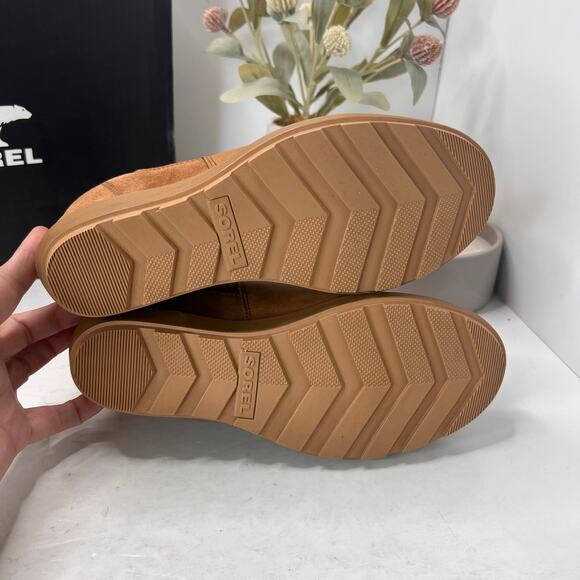 Sorel Evie II Chelsea Boot Waterproof Leather/Suede Wedge Brown Women 7 NWB - Picture 8 of 11